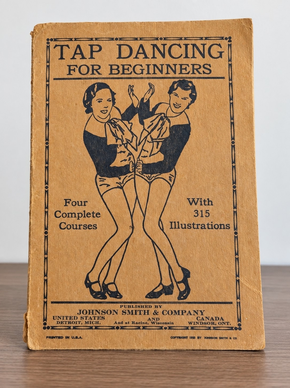 1935 Tap Dancing for Beginners 4 Complete Courses, 315 Illus., Suppl. Catalogue